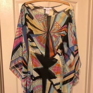 Mosaic Sheer Butterfly Blouse